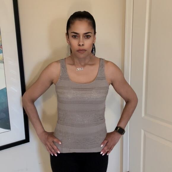 Express Tank Top Tan color size XS - Picture 3 of 9